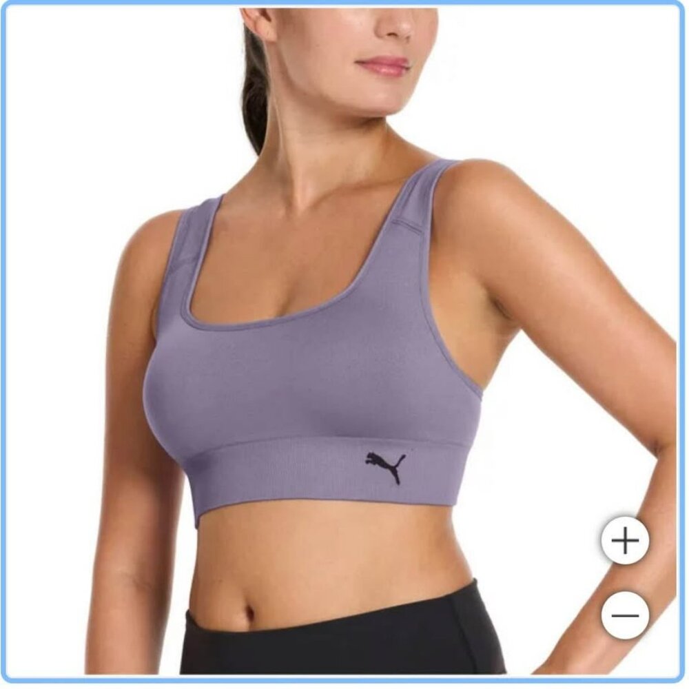 PUMA Women’s Seamless Sports Bra – 2-Pack | Comfortable & Supportive - Picture 3 of 5